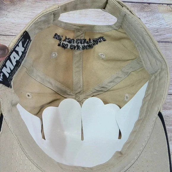 Vintage America's Most Wanted Strapback Cap Max Hat Beige AMW TV Show Adjustable - Picture 9 of 10